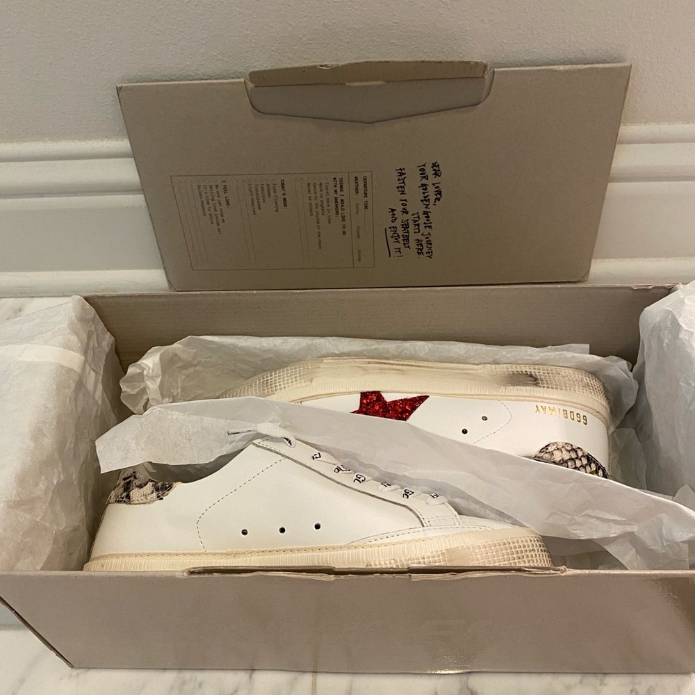 Golden Goose May Glitter Star Sneaker- NIB